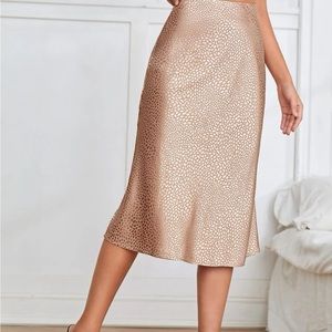 SHEIN satin skirt